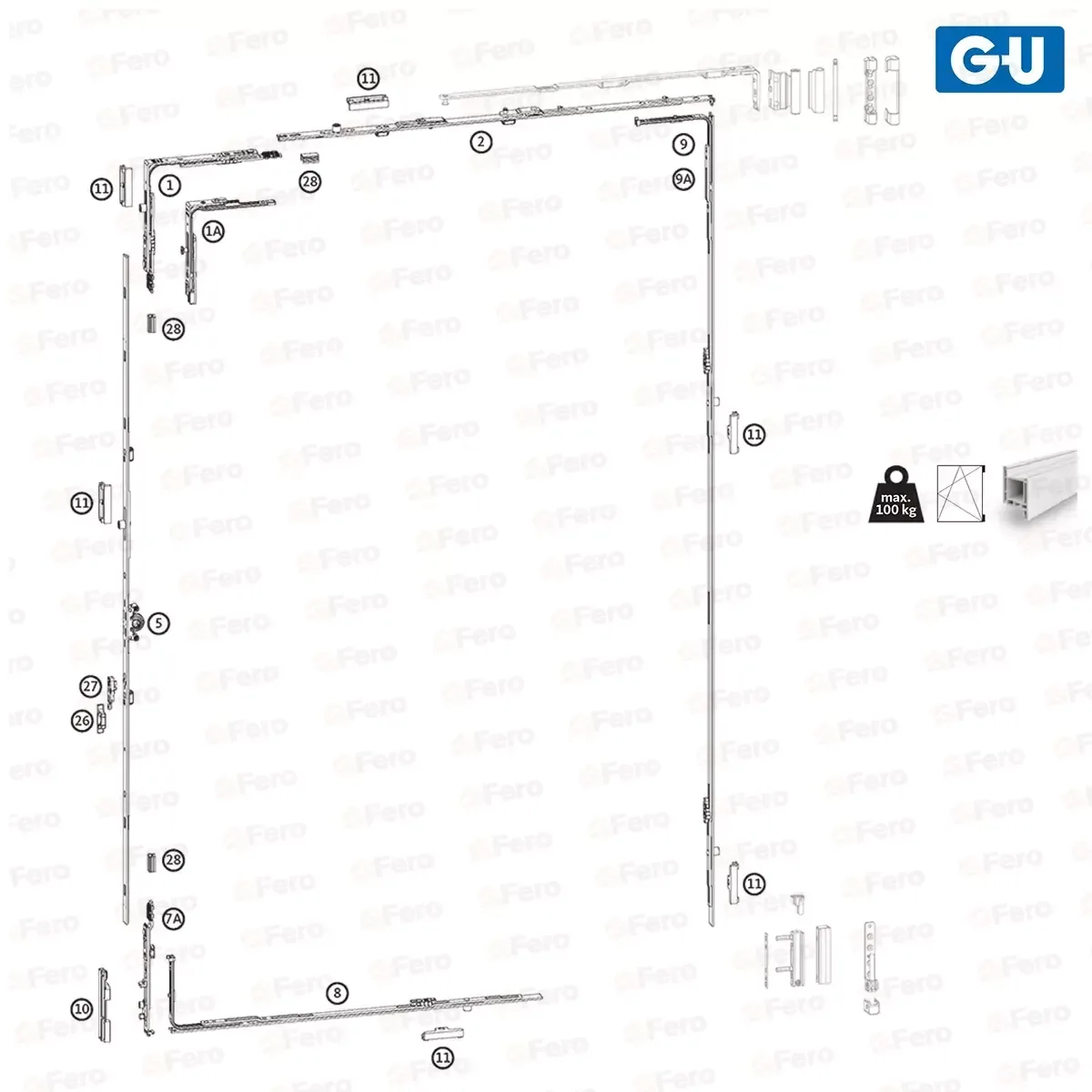 Cremon GU 1201-1700 transmisie Uni-Jet