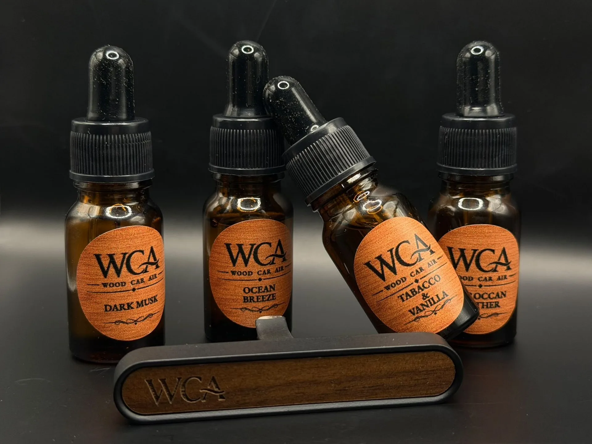 WCA Wood Car Air – Odorizant Auto Premium din Lemn | Reîncărcabil |