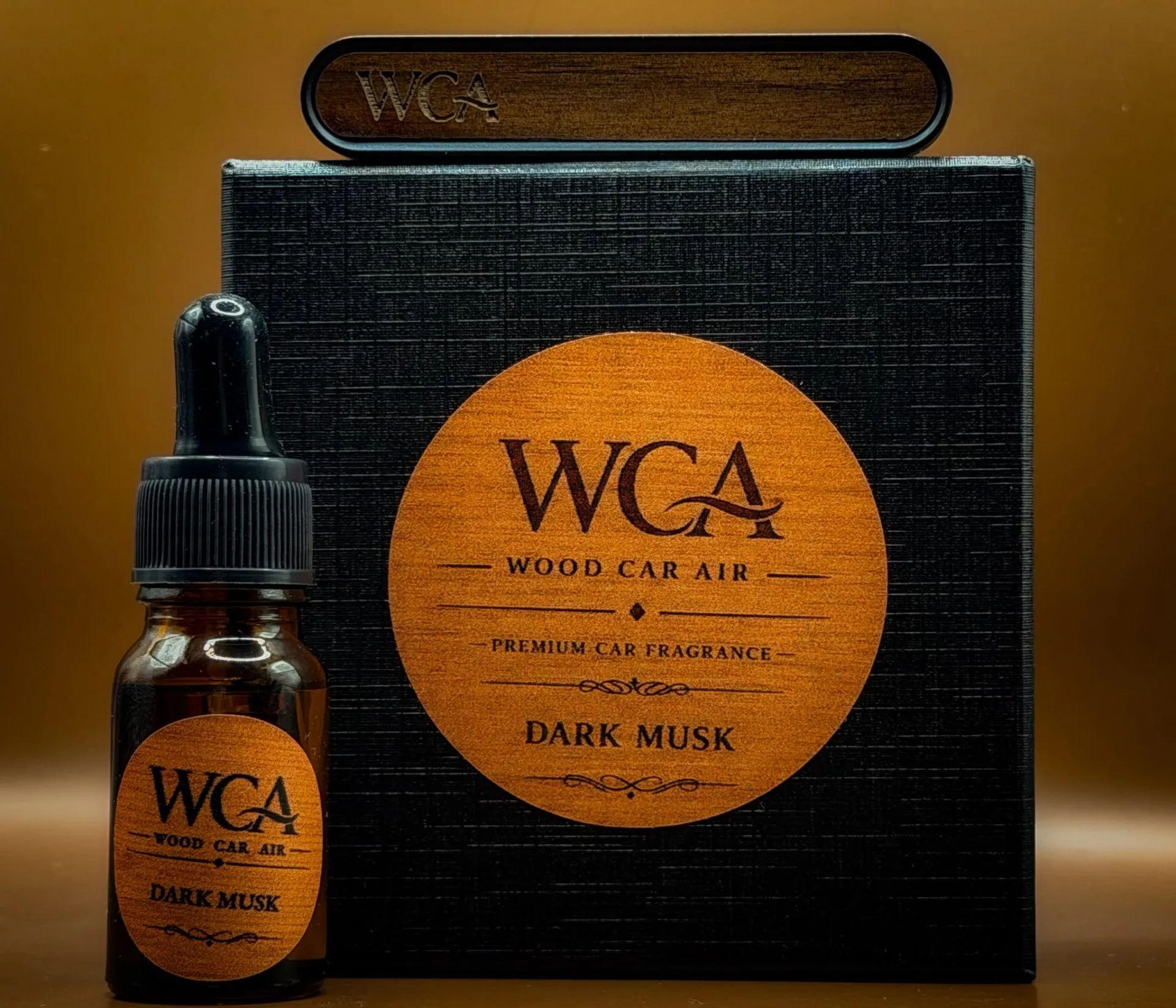 WCA Wood Car Air – Odorizant Auto Premium din Lemn | Reîncărcabil |